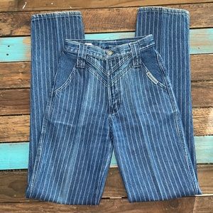 Vintage 80s/90s Rockies Striped High Waisted Jeans